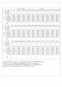 健康チェック表