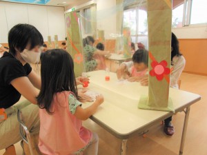 粘土できるかな〜？　りす組