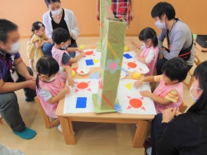 のりで貼ってみよう　うさぎ